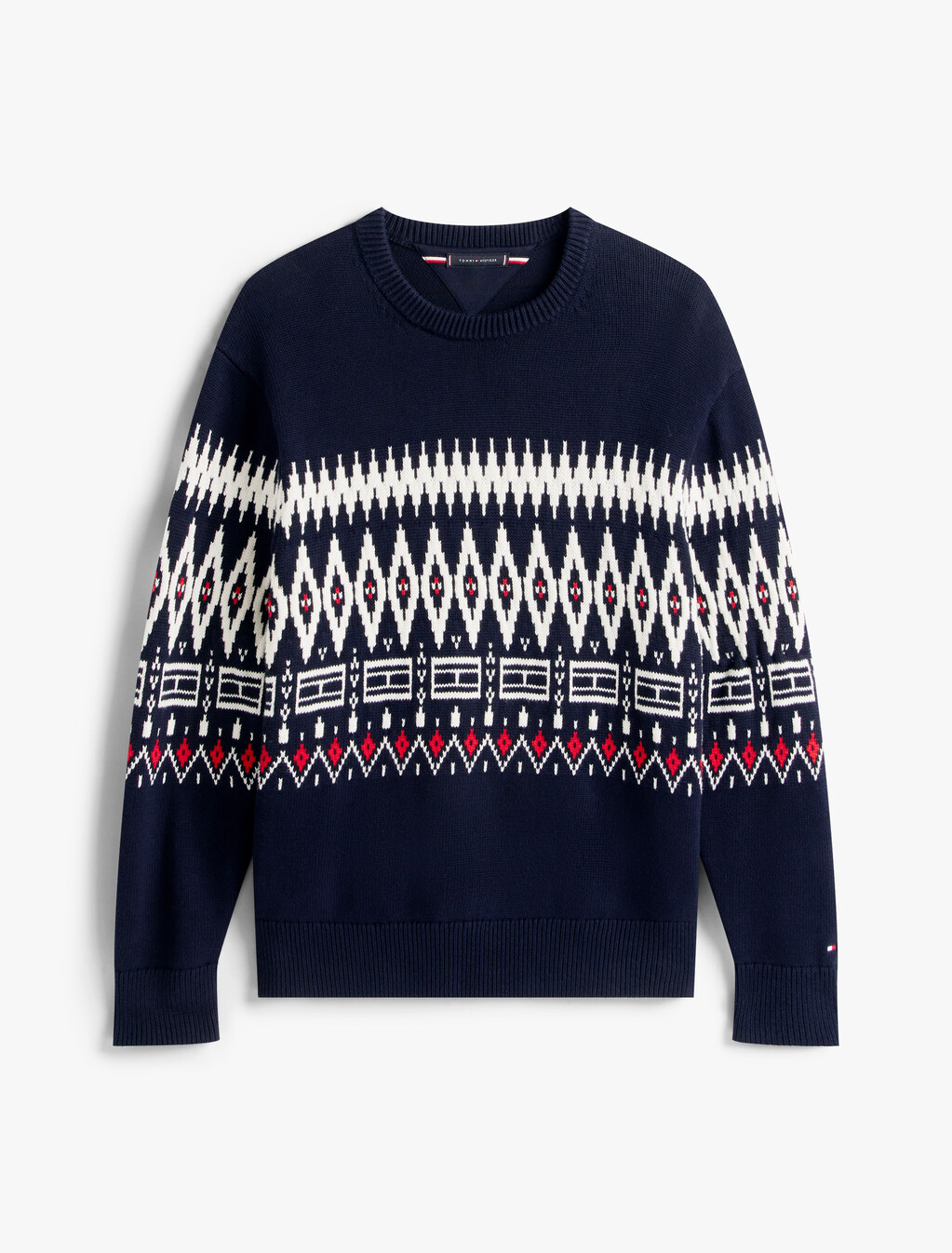 Fairisle Sweater, Desert Sky/Ivory Petal, hi-res