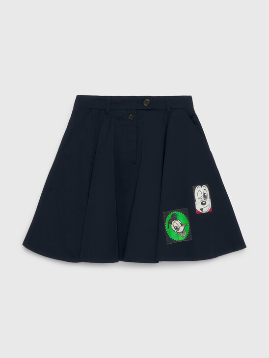 DISNEY X TOMMY PATCH FIT AND FLARE CHINO SKIRT