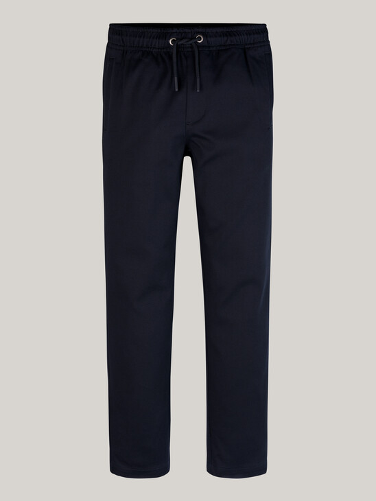 Pull-On Drawstring Straight Leg Trousers