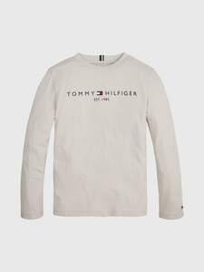 ESSENTIAL ORGANIC COTTON LONG SLEEVE T-SHIRT, Stony Beige, hi-res