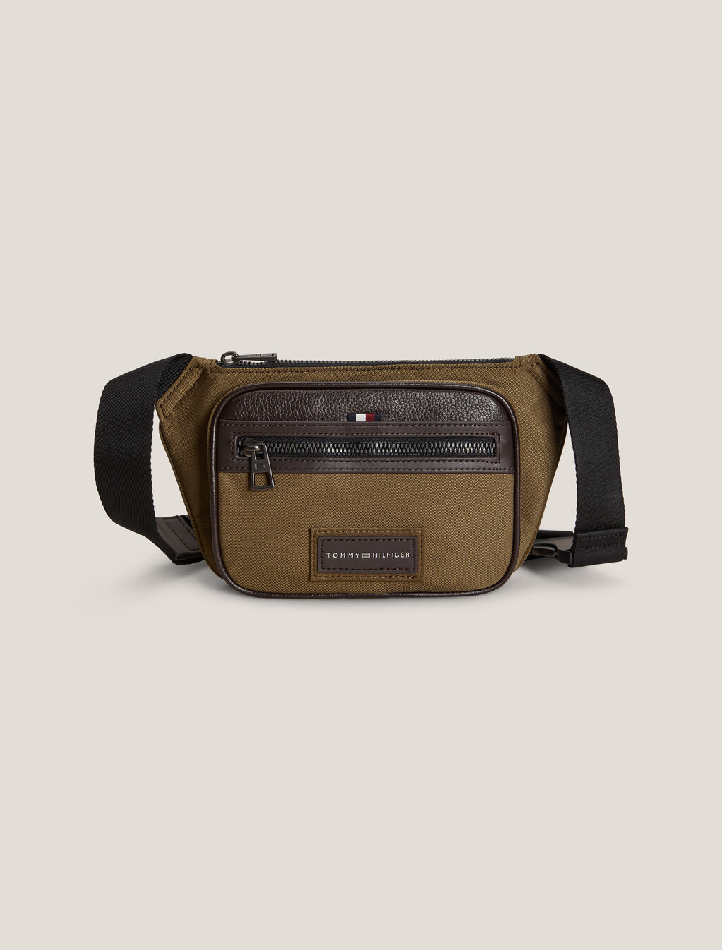 Casual Logo Patch Bum Bag, Brown Olive, hi-res