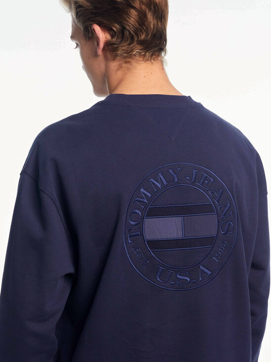 Logo Embroidery Organic Cotton Sweatshirt