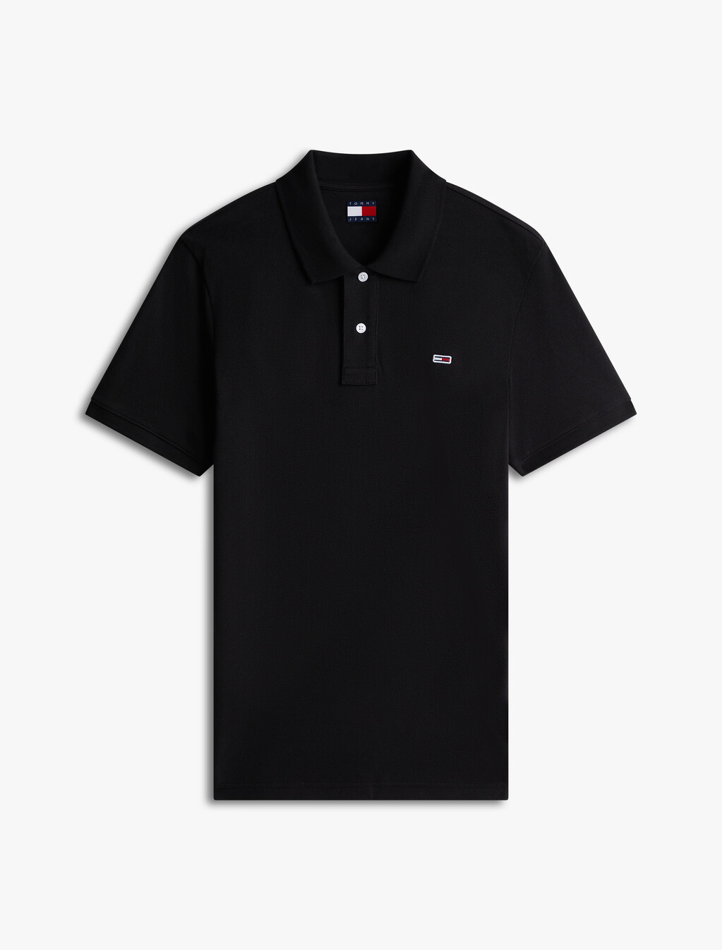 休閒涼感基本款 Polo 衫, Black, hi-res