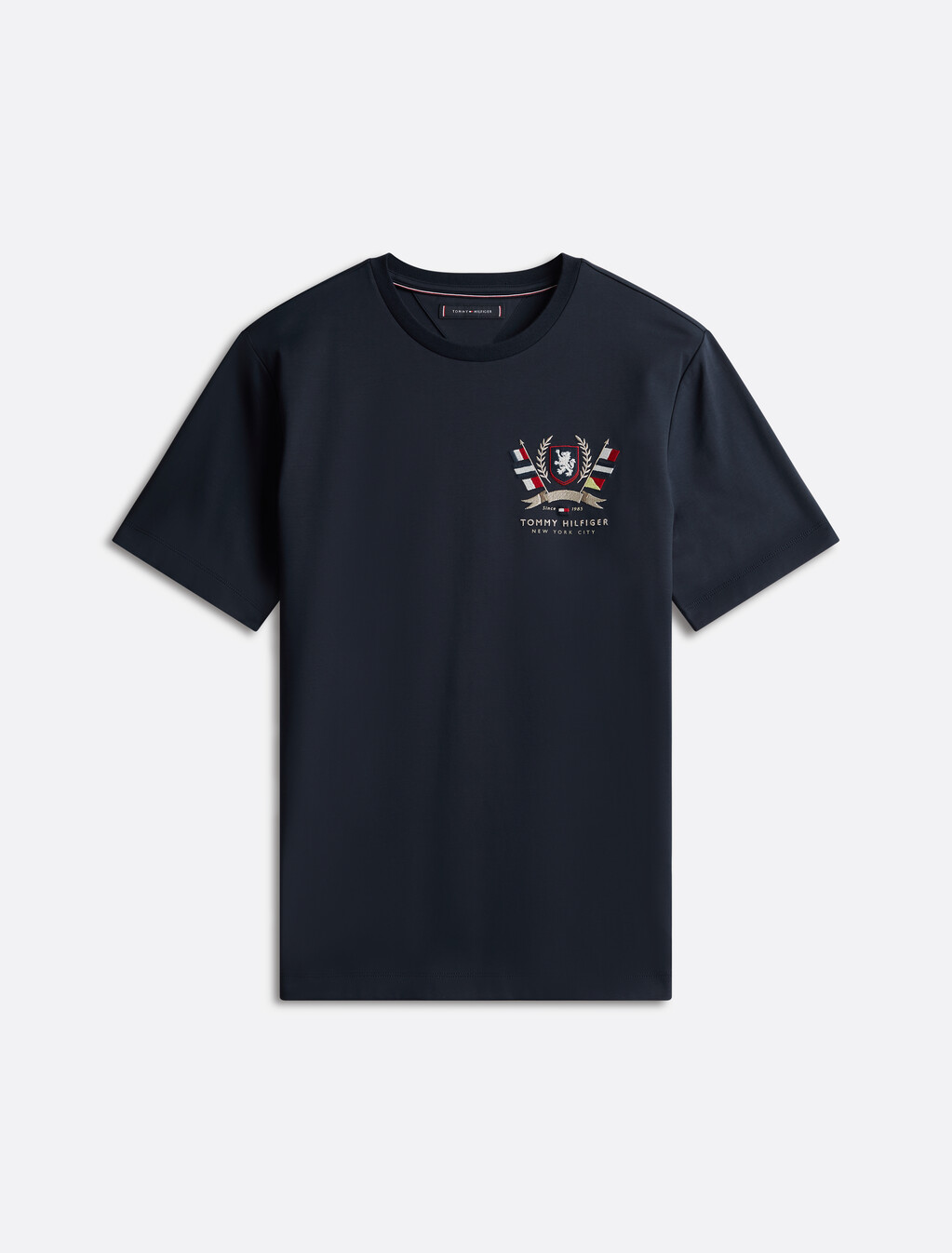 Hilfiger 徽章雙面針織 T 恤, Desert Sky, hi-res