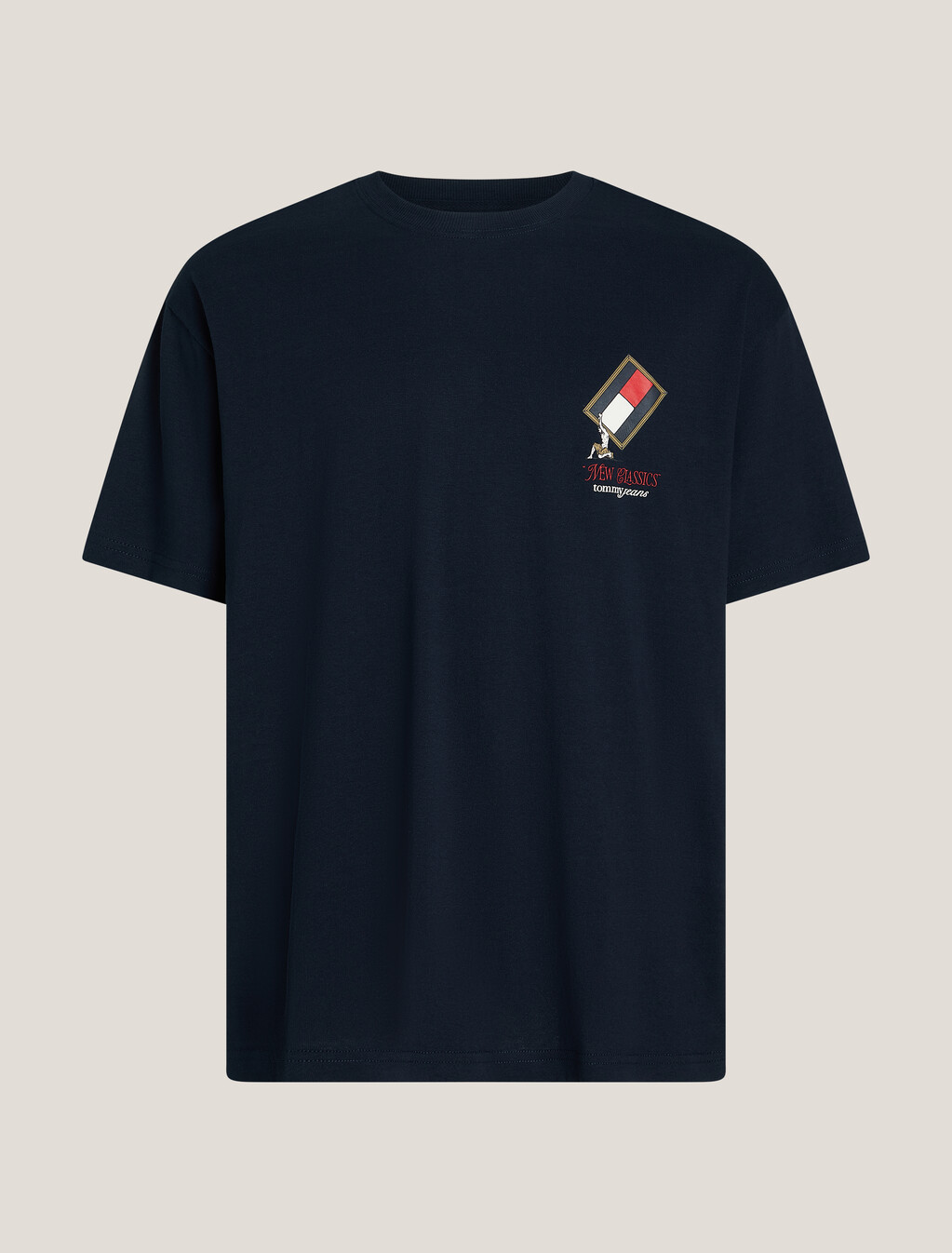 Back Logo Relaxed T-Shirt, Dark Night Navy, hi-res