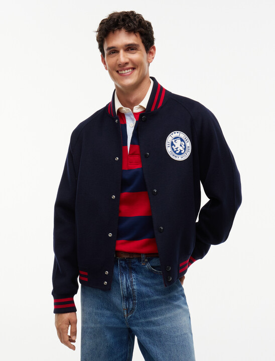 Crest Wool Blend Varsity Jacket