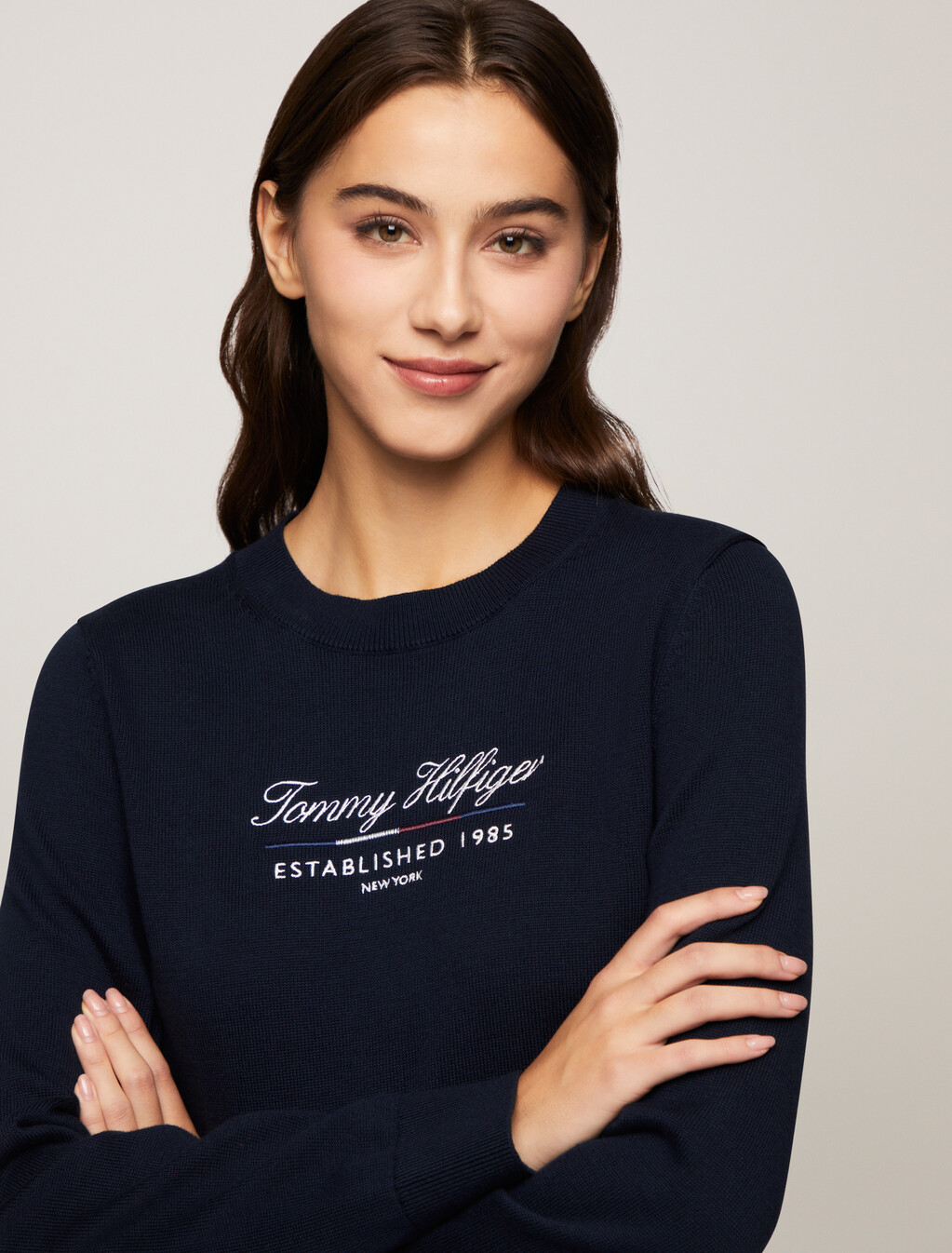 Script Logo Sweater, Desert Sky, hi-res