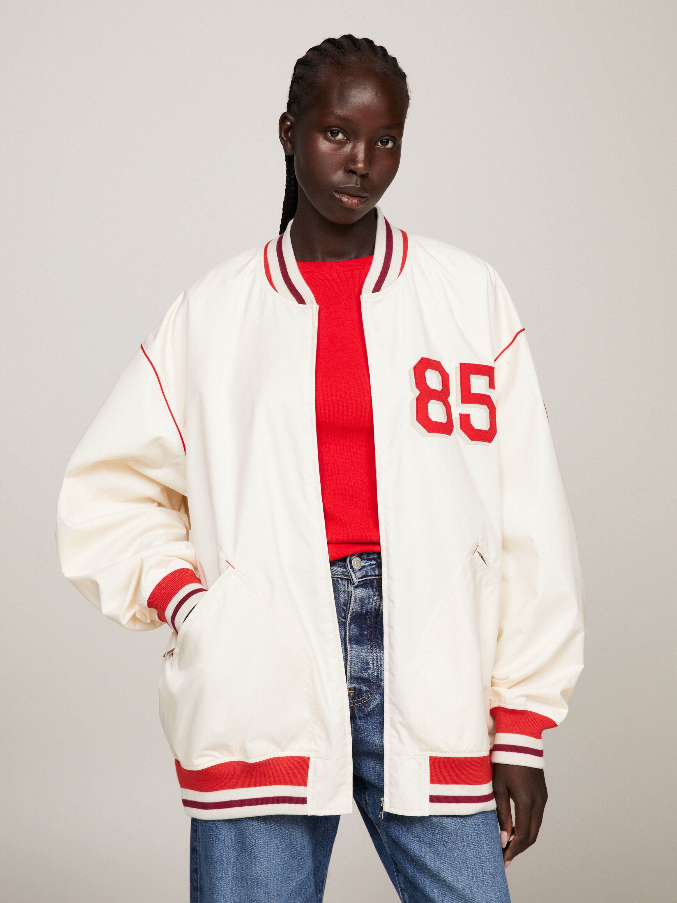 Tommy hilfiger jacket logo on back clearance