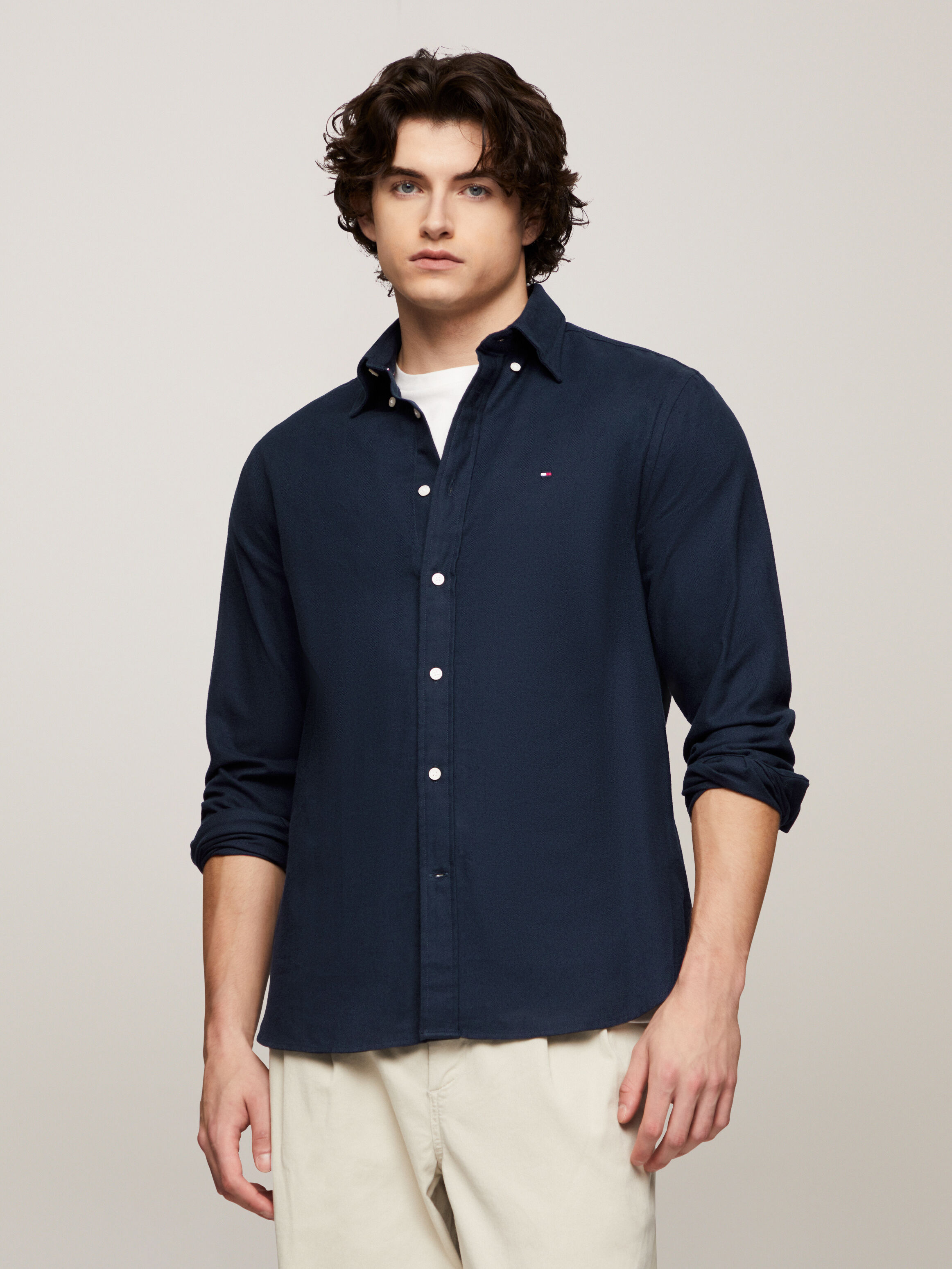 Tommy hilfiger herringbone shirt top