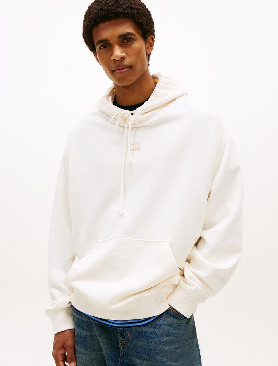 Overdyed Back Flag Badge Relaxed Hoody