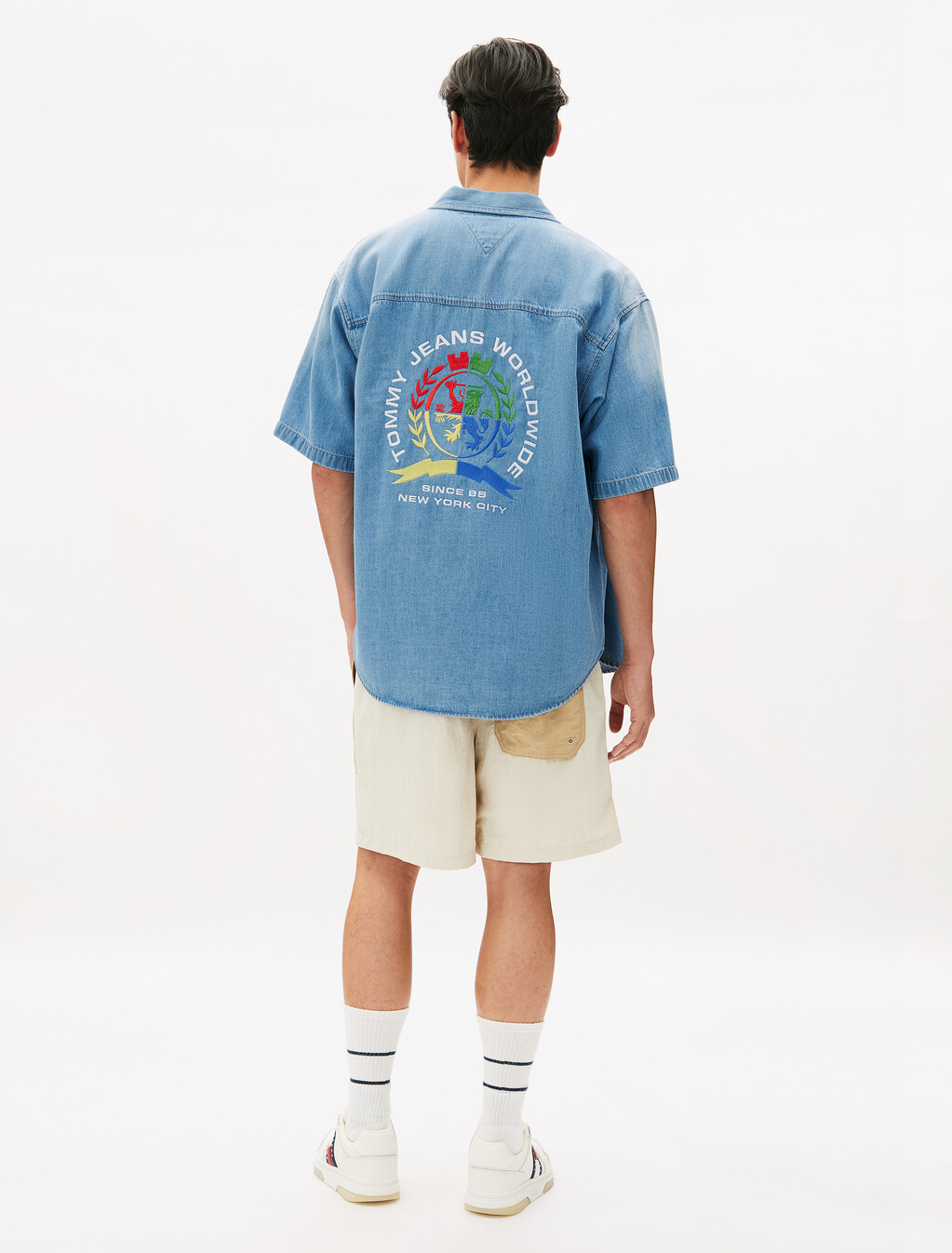Crest Denim Overshirt, Denim Light, hi-res