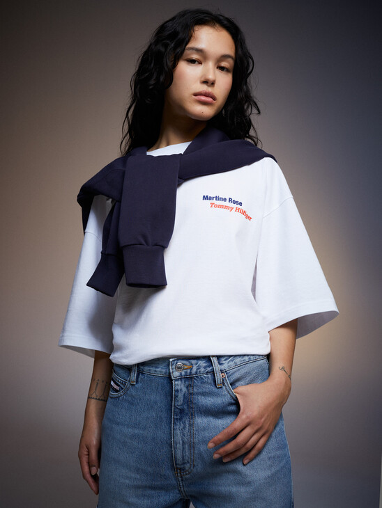 TOMMY X MARTINE ROSE DUAL GENDER OVERSIZED T-SHIRT