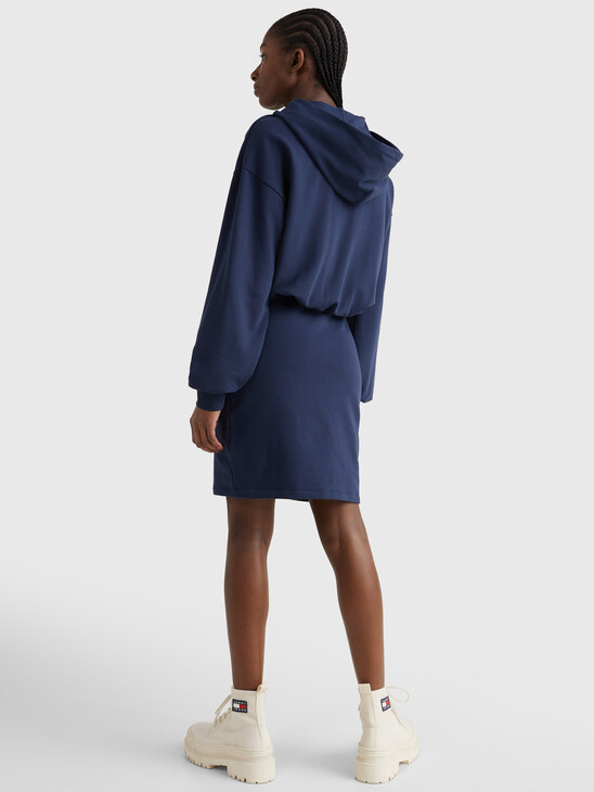 TOMMY SIGNATURE HOODIE DRESS