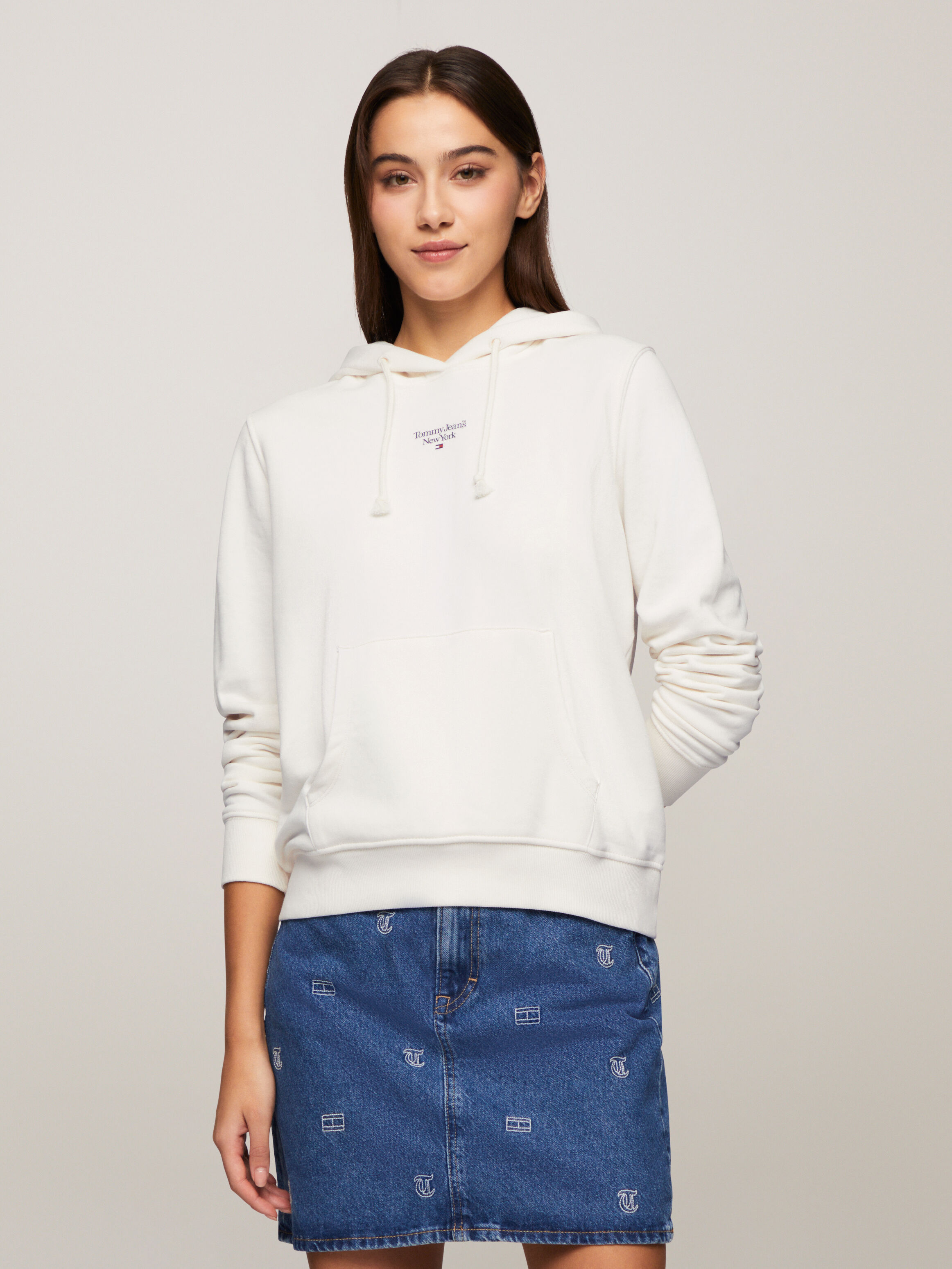 Tommy hilfiger white sweatshirt womens discount