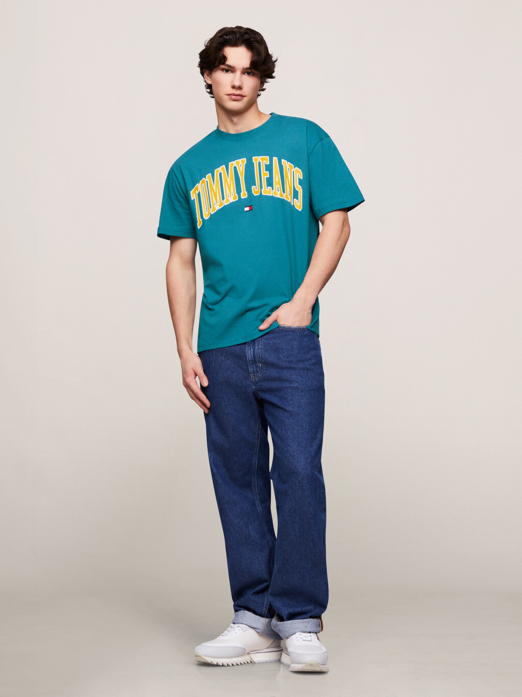 Pop Color Varsity T-Shirt, Timeless Teal, hi-res