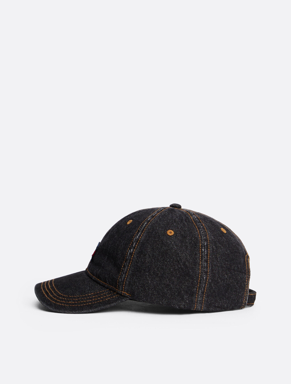 Heritage Denim Baseball Cap, Black Denim, hi-res