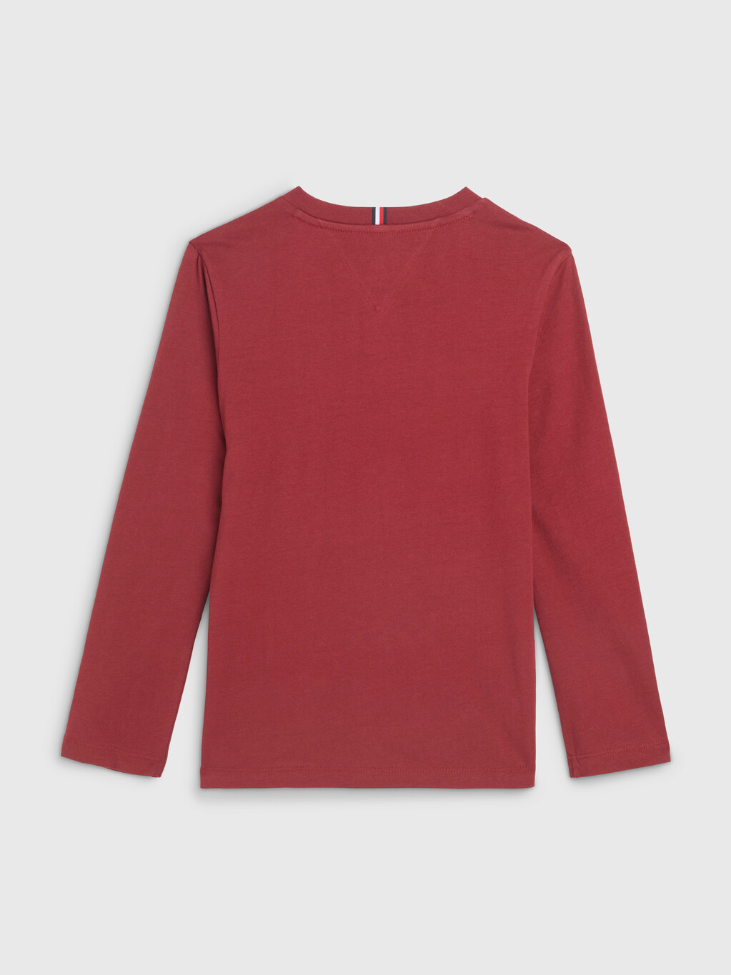 ESSENTIAL ORGANIC COTTON LONG SLEEVE T-SHIRT, Rouge, hi-res