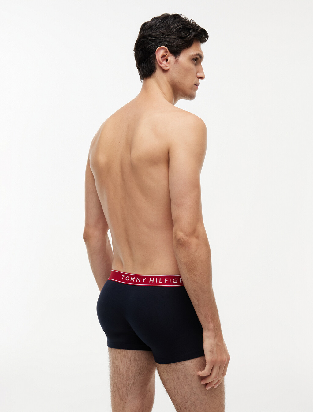 3-Pack Essential Logo Waistband Trunks, Nb//White/ Medium Red/ Navy Blue, hi-res