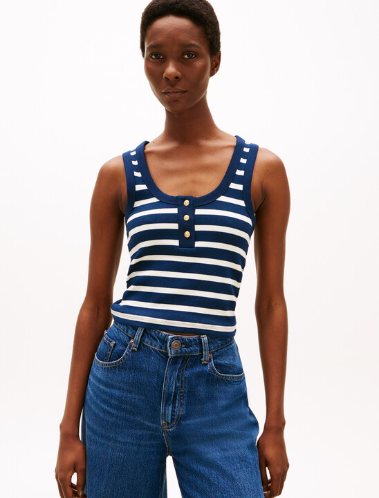 Henley Slim Tank Top