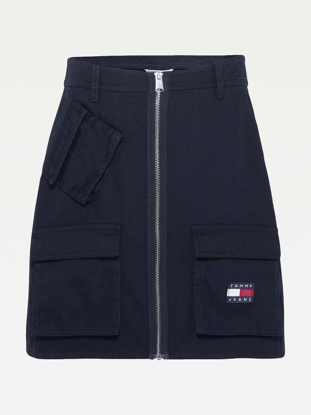 Tommy Badge Multi-Pocket Mini Skirt