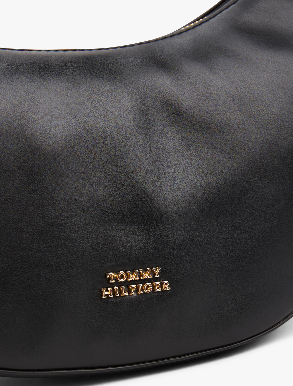 Crescent Leather Crossbody, Black, hi-res