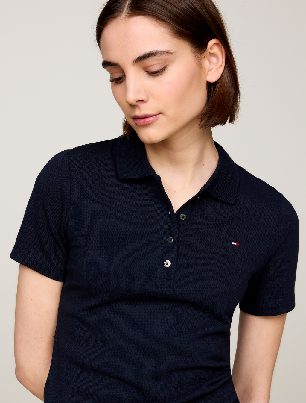 Essential Slim Fit Polo, Desert Sky, hi-res