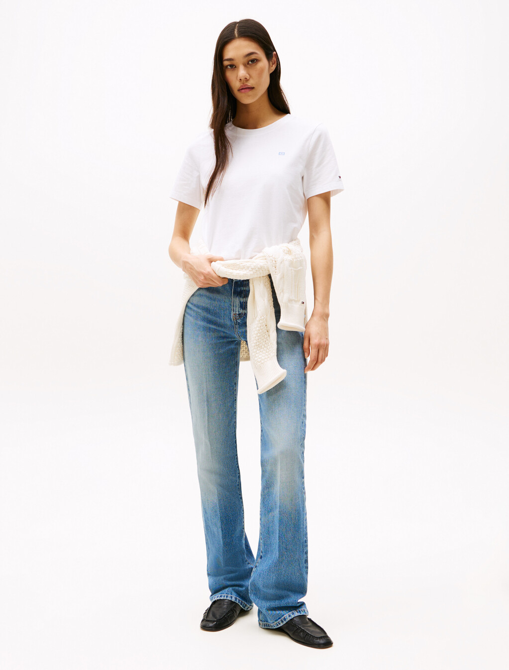 Contrast Flag T-Shirt, Th Optic White, hi-res