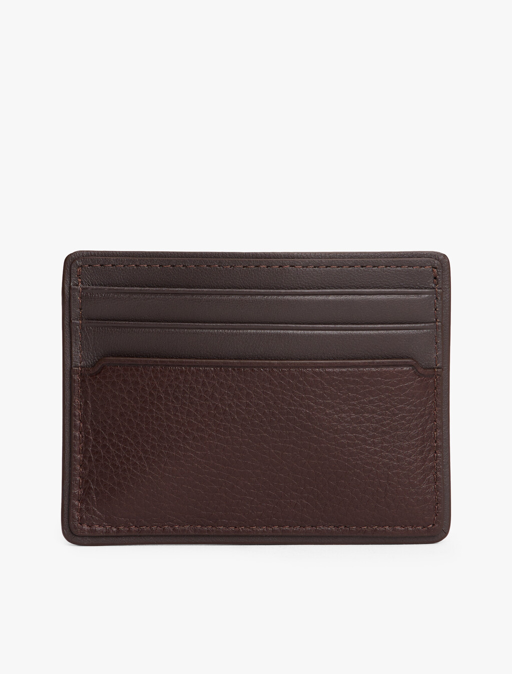 Corporate Leather Credit Card Holder, Coffee Bean, hi-res