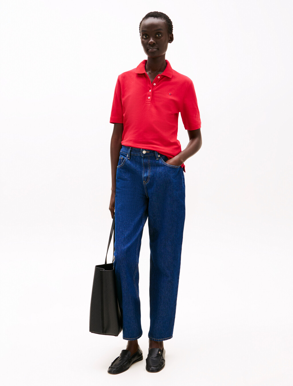 1985 Collection Flag Embroidery Regular Polo, Primary Red, hi-res