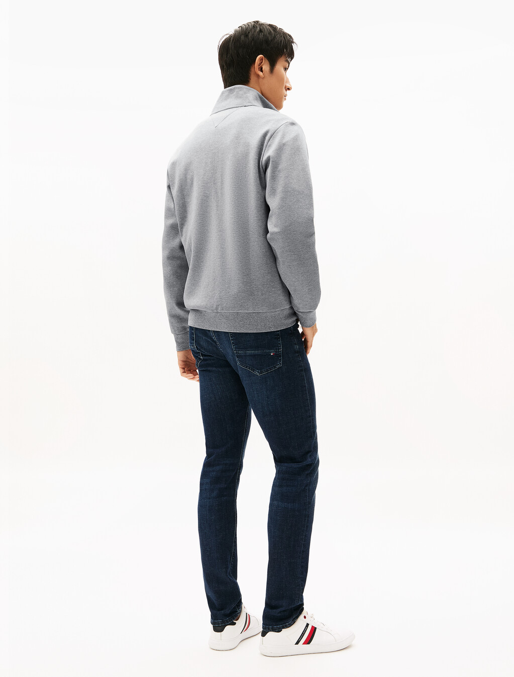 Intechno Zip Thru Sweatshirt, Medium Grey Heather, hi-res