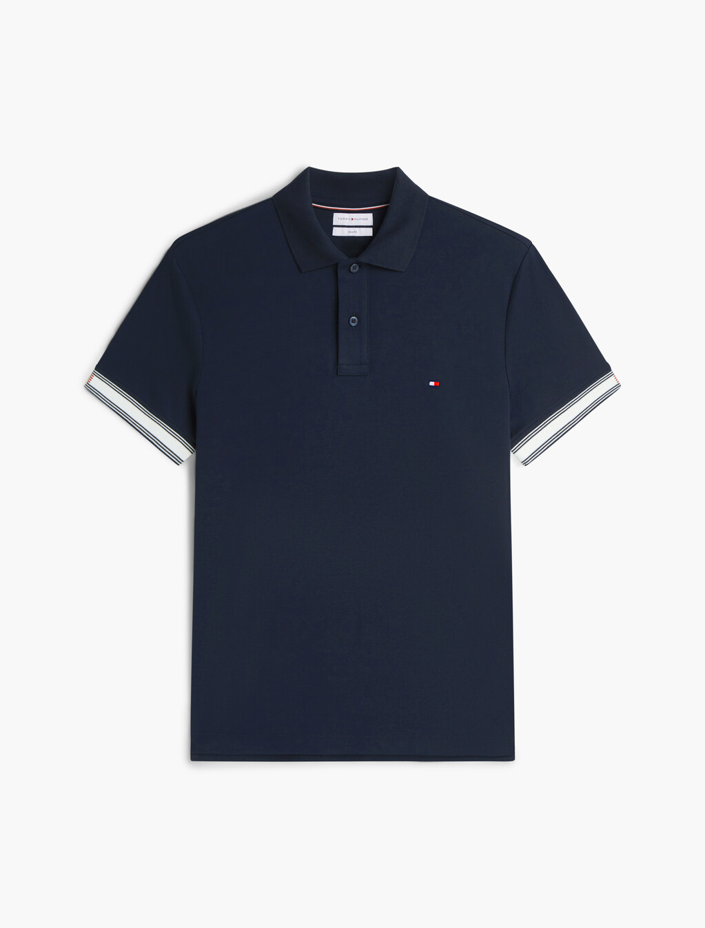 Fluid Cotton 純棉修身 Polo 衫, Desert Sky, hi-res