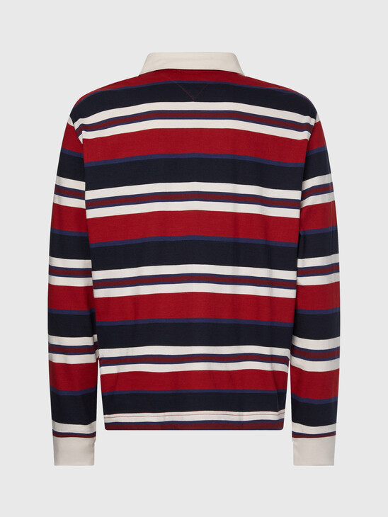 Prep Stripe Casual Fit Rugby Shirt