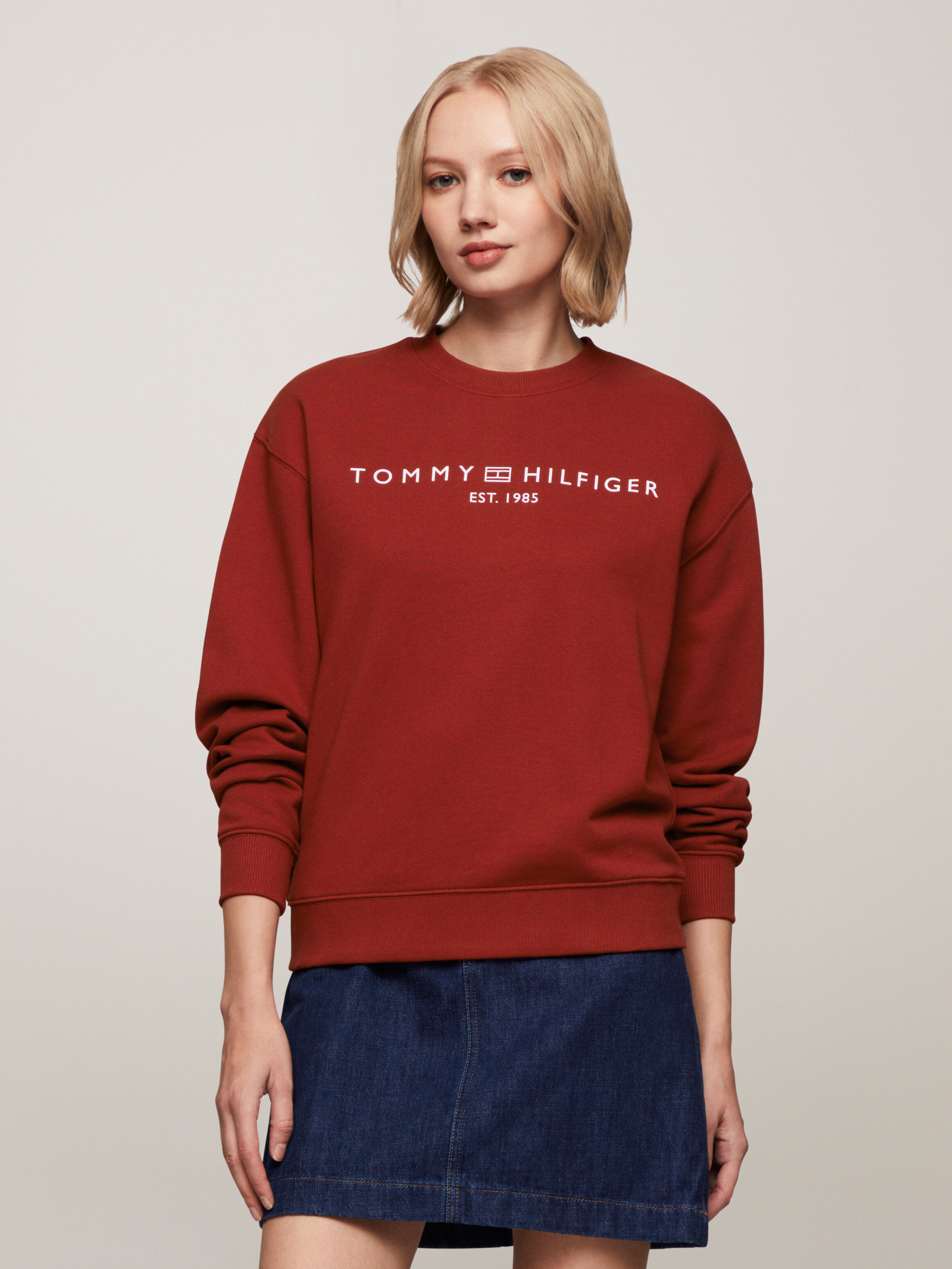 Monogram Cropped Sweatshirt