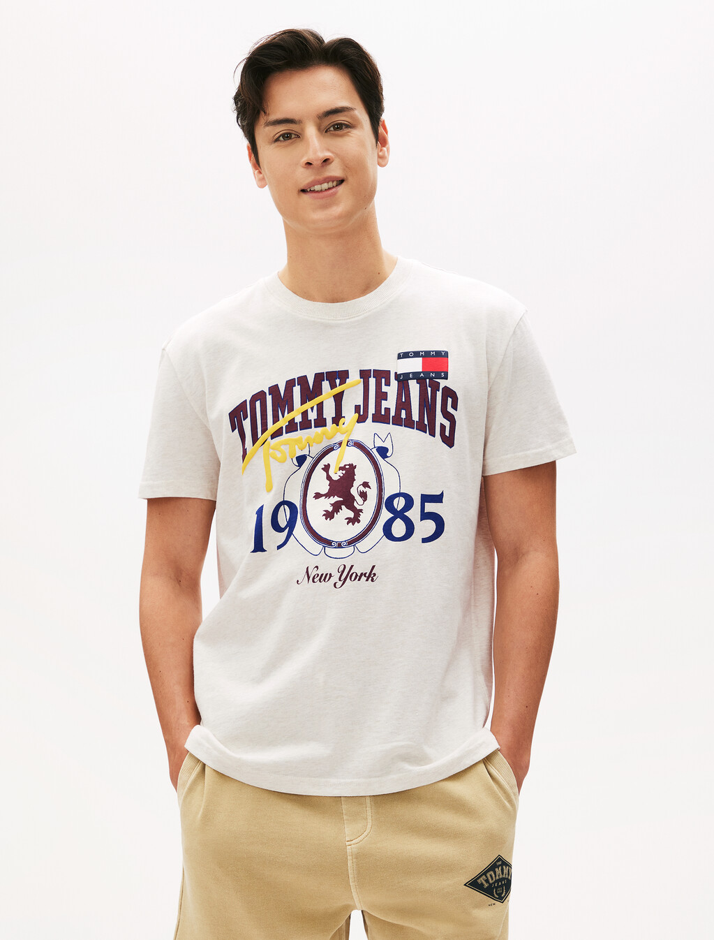Regular Varsity Novelty T-Shirt, Oat Marl Htr, hi-res