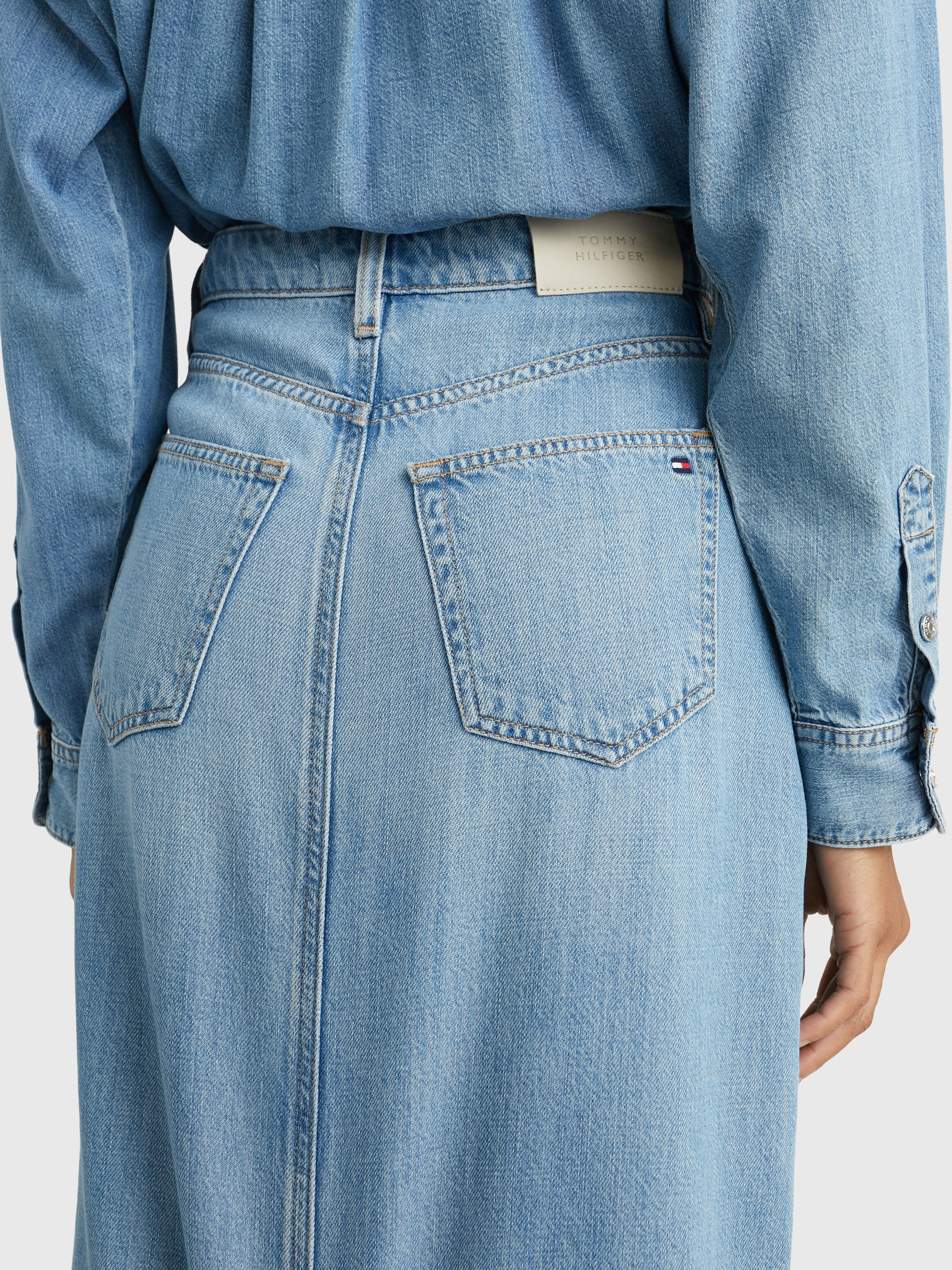 Tommy hilfiger denim pencil skirt outlet