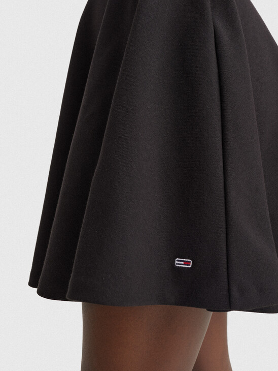 LOGO WAISTBAND FIT AND FLARE SKIRT