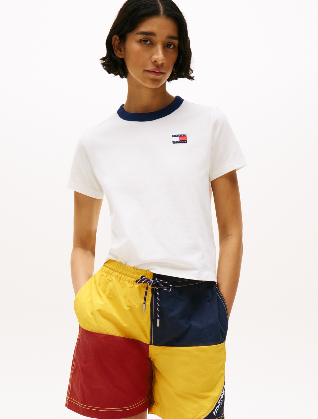 Hilfiger Sailing Relaxed Back Logo T-Shirt, Ecru, hi-res