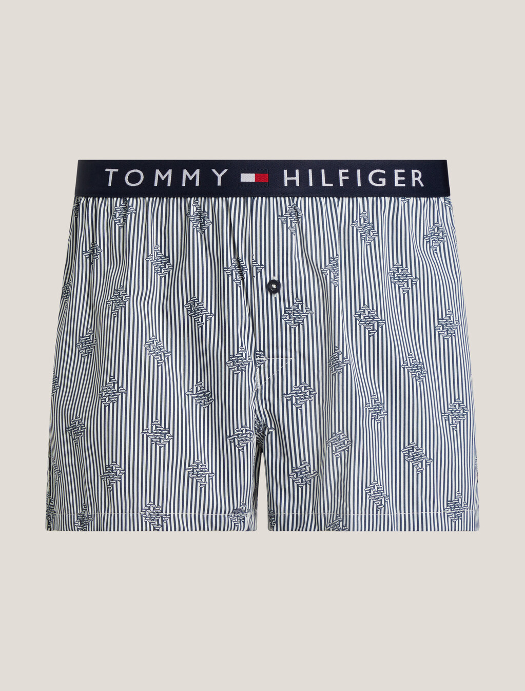 Woven Print Boxer Shorts, Monogram Ithaca, hi-res