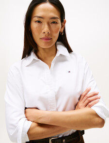 Asia Fit Relaxed Oxford Shirt, Th Optic White, hi-res