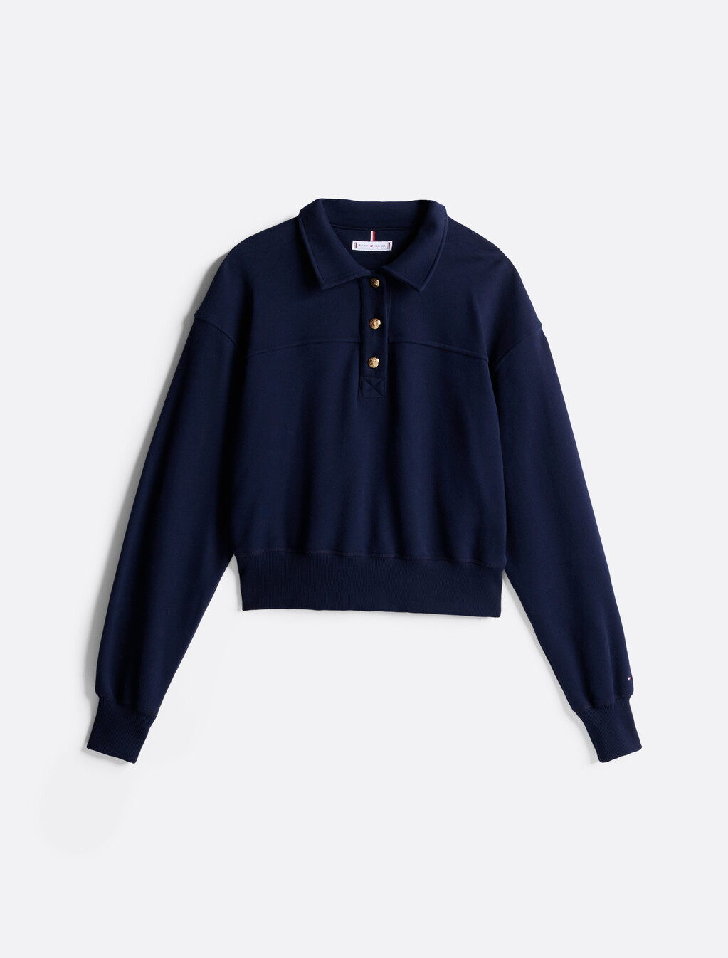 Polo 領毛圈衛衣, Dark Night Navy, hi-res