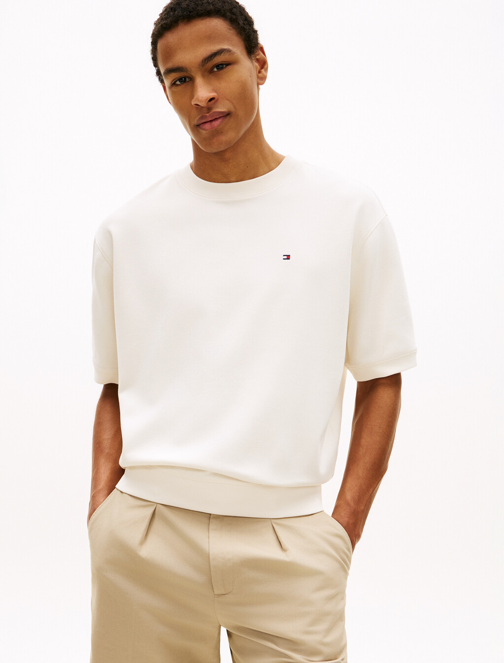 雙面針織衛衣, Ivory Petal, hi-res