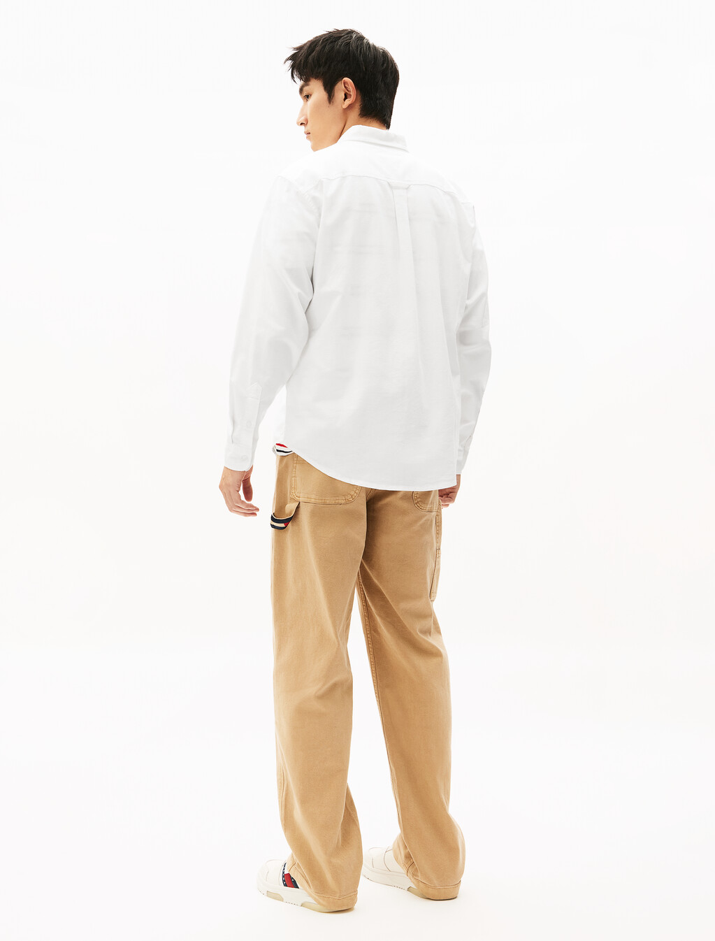 Relaxed Oxford Shirt, Ecru, hi-res