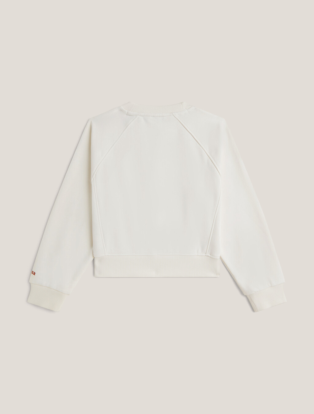 Girls Monotype Stripe Sweatshirt, Ancient White, hi-res