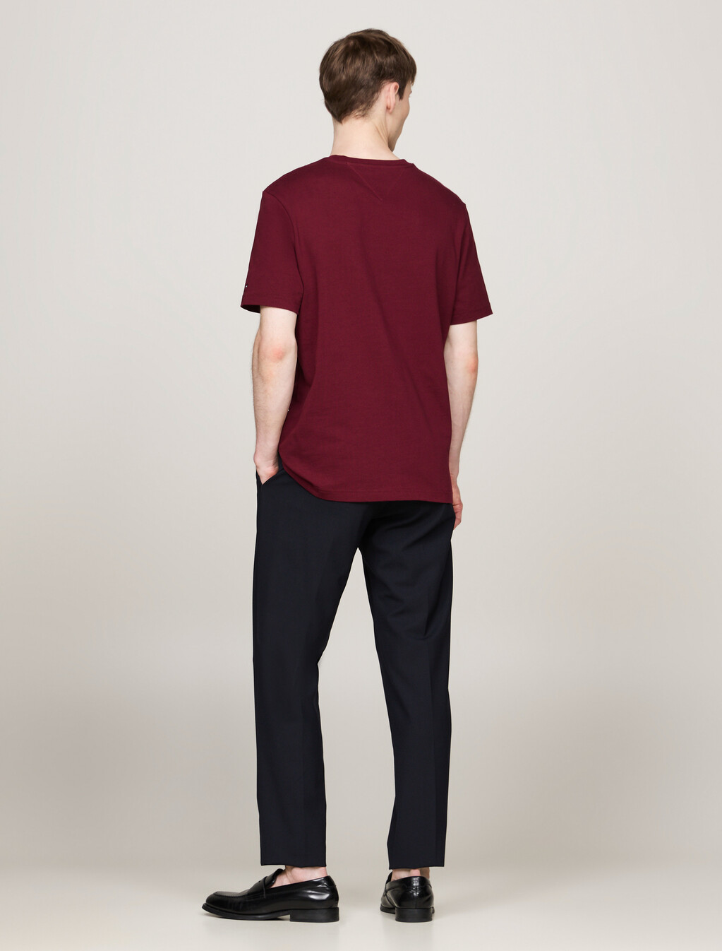 Logo Embroidery T-Shirt, Deep Rouge, hi-res
