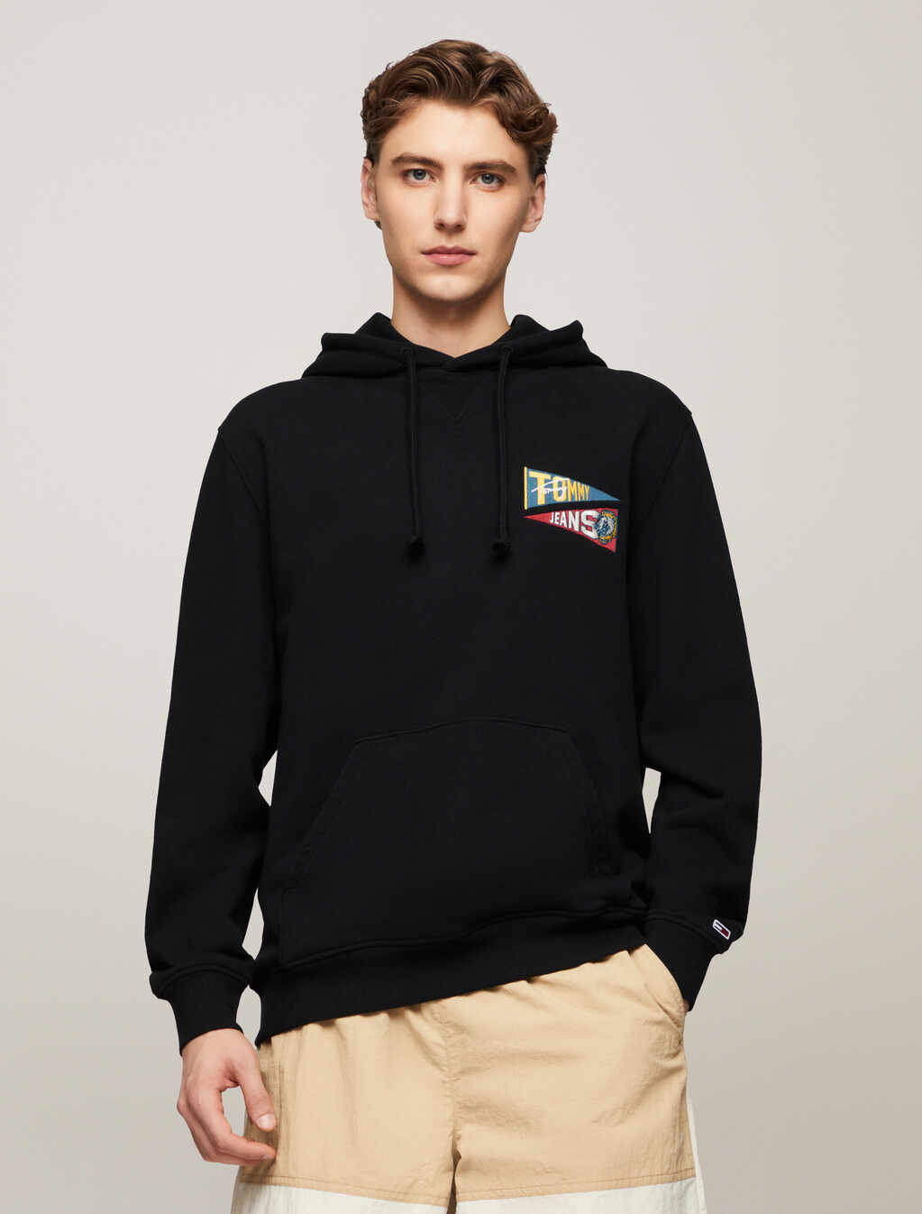 Uni Flag Tiger Hoodie, Black, hi-res