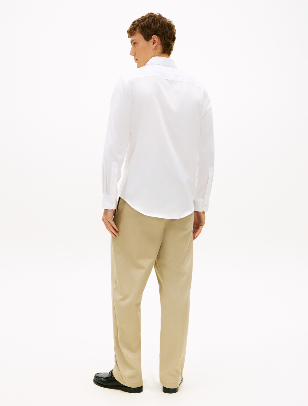 Non Iron Long Sleeve Shirt, White, hi-res