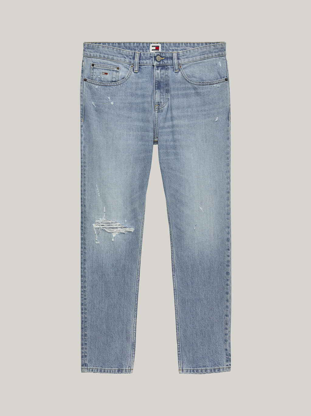 Austin Distressed Slim Taper Jeans, Denim Light, hi-res