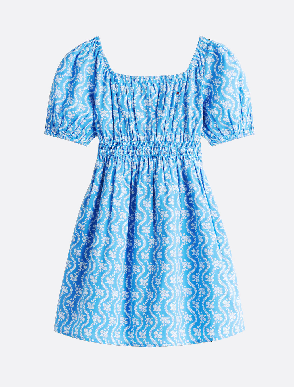 Floral Print Smock Dress, Blue Spell Aop, hi-res