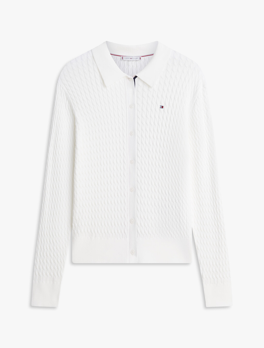 Asia Fit Fine Gauge Cardigan, Ecru, hi-res