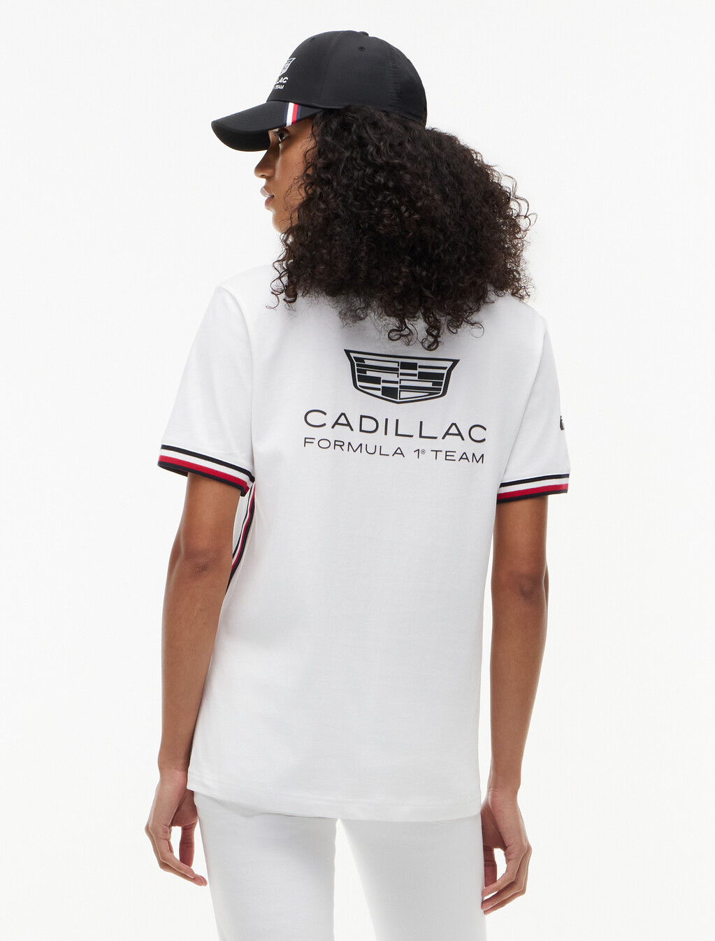 TH x Cadillac Formula 1&reg; 車隊復刻版 T 恤, White, hi-res